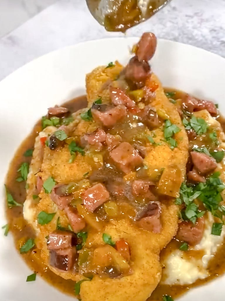 Fish and Grits with gravy