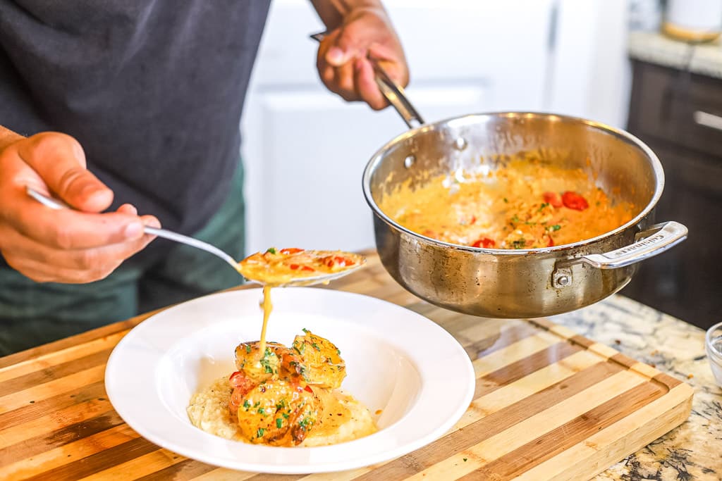 salmon and grits sauce