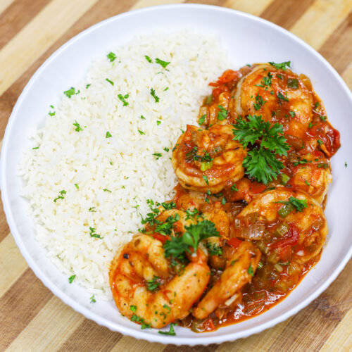 Shrimp Creole plated 3