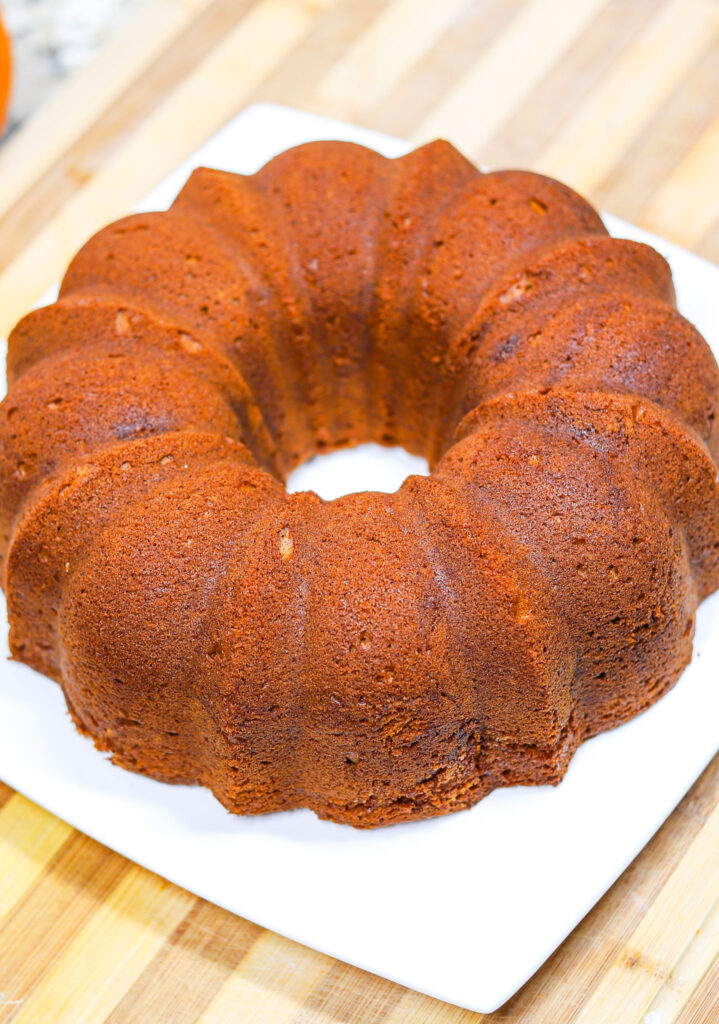 Pumpkin Bundt Cake cooled