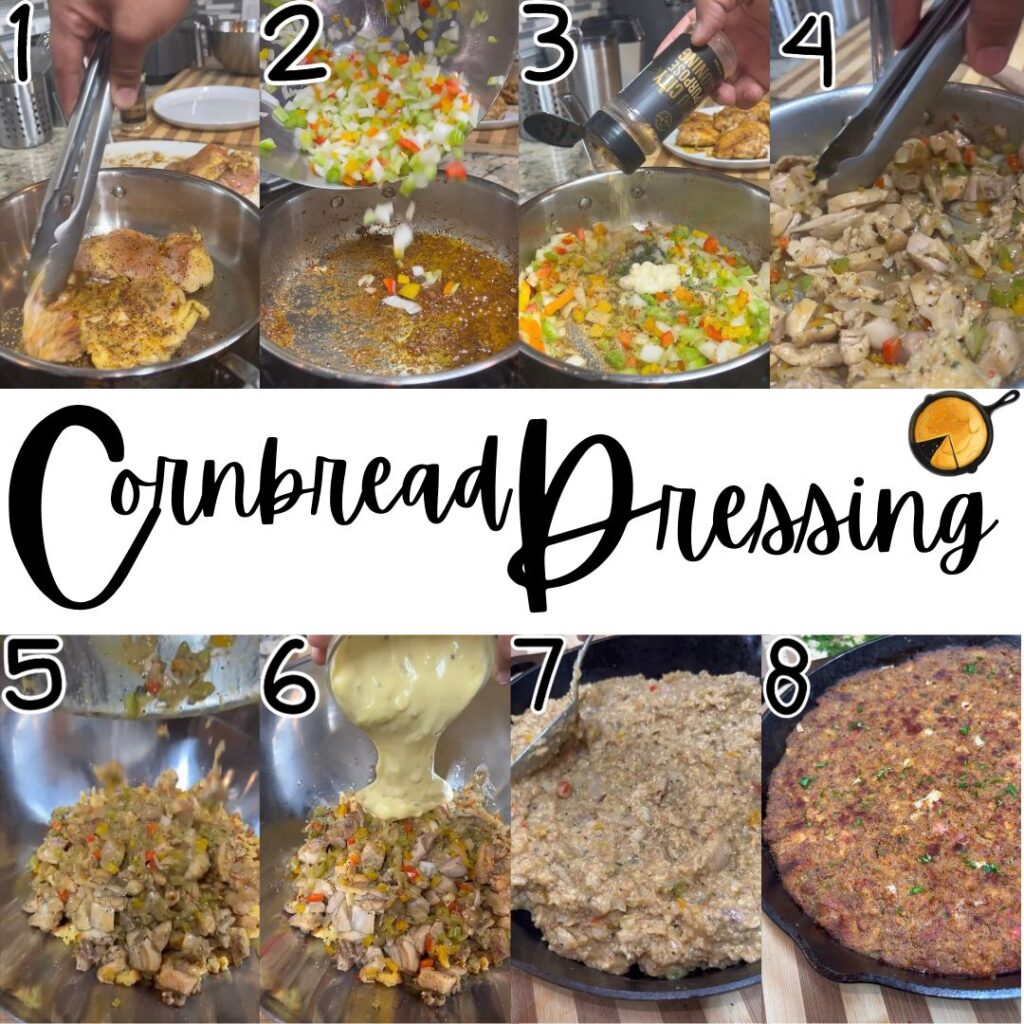 how to make cornbread dressing chef Kolby Kash