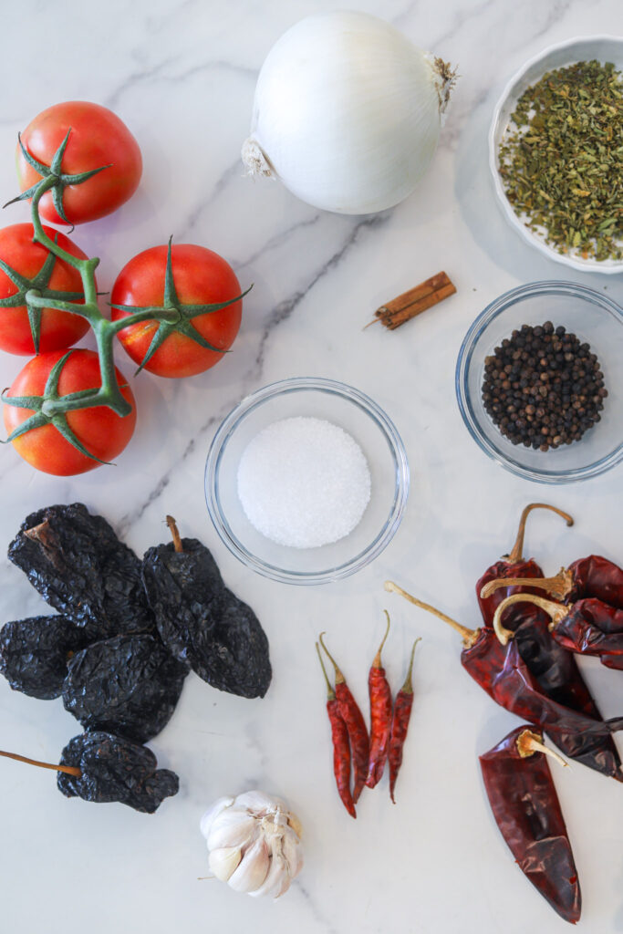 Birria Tacos ingredients