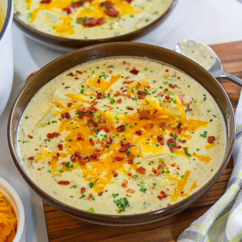 Loaded Baked Potato Soup - Kolby Kash