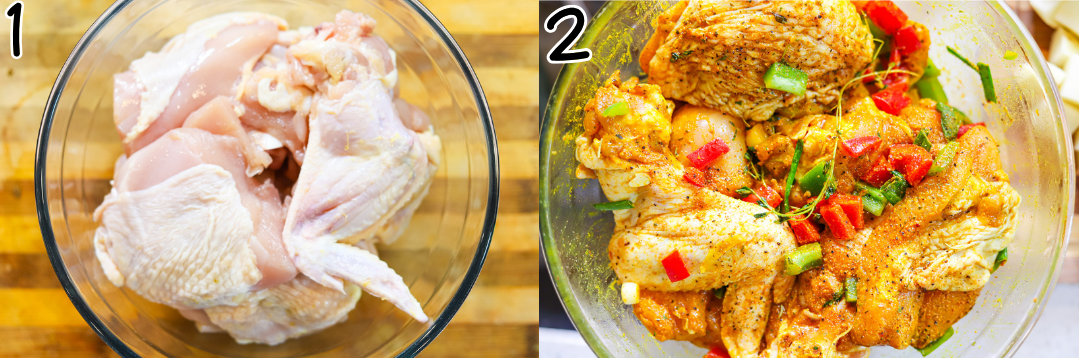 How to break down and season chicken