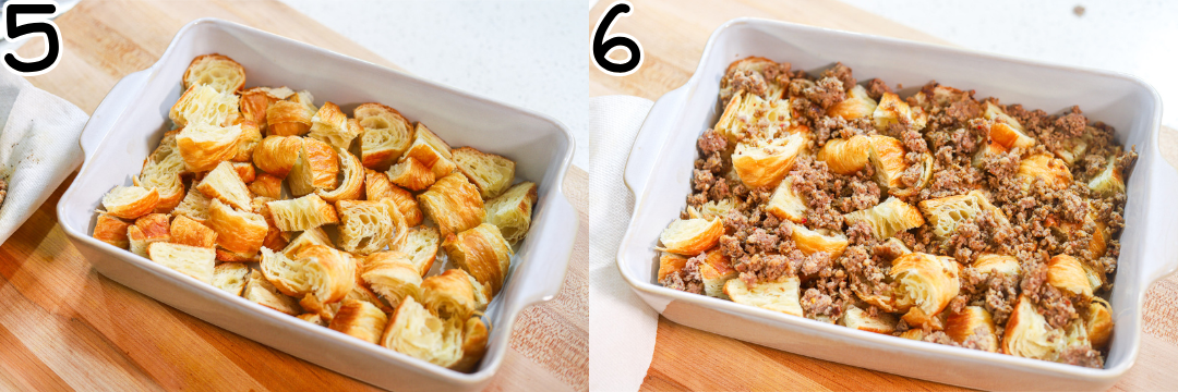 How to layer Breakfast casserole