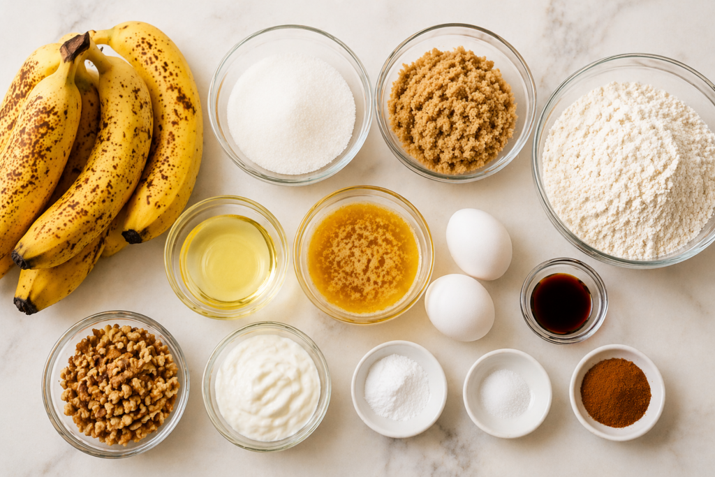 banana bread ingredients