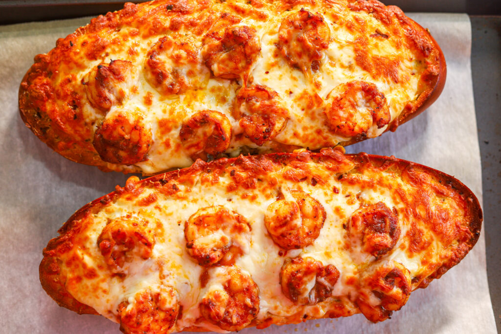 Cajun Shrimp Garlic Bread
