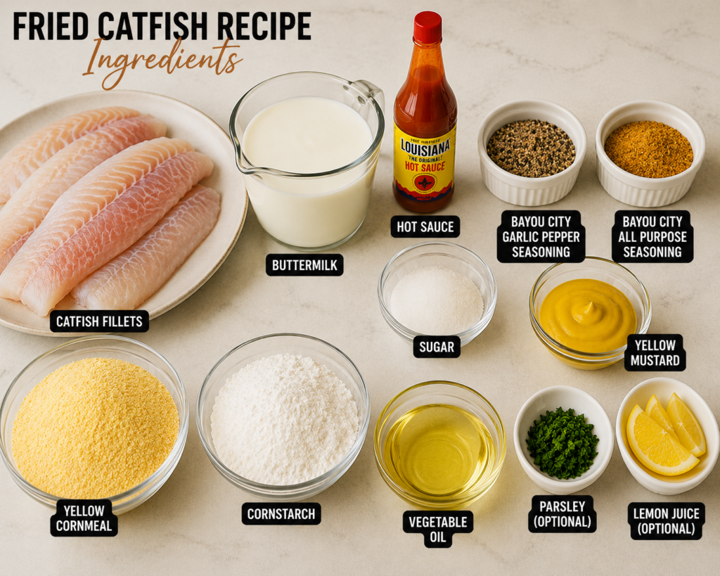 Fried Catfish Ingredients
