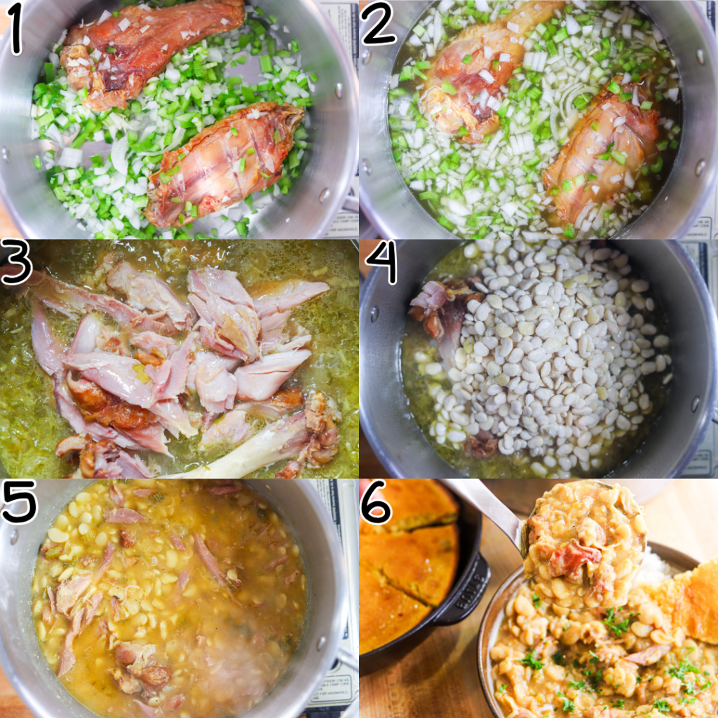 How to Make Southern Lima beans with smoked turkey