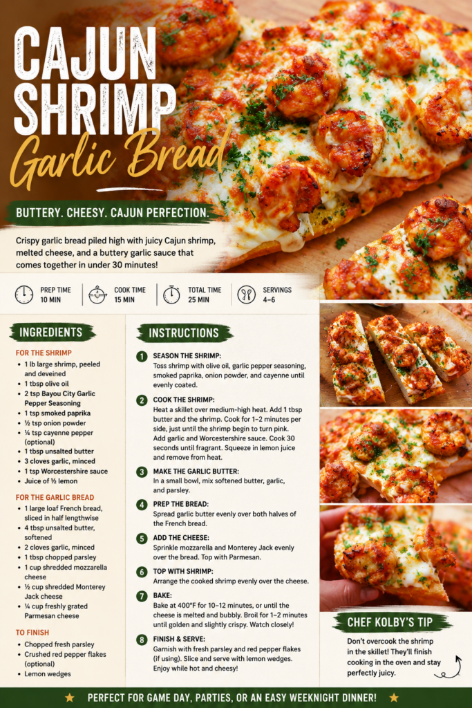 How to make Cajun Shrimp Garlic Bread