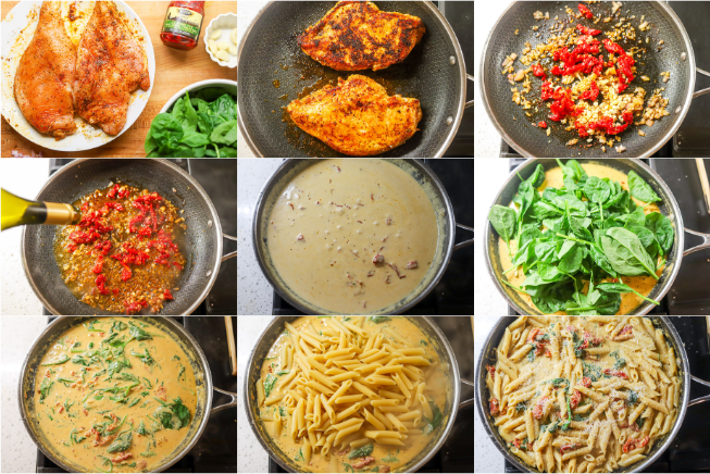 How to make creamy marry me chicken pasta