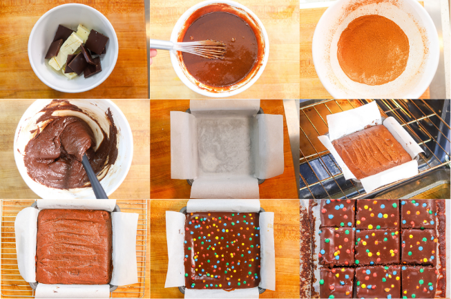How to make Homemade Cosmic Brownies